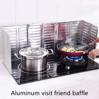 Kitchen Cooking Aluminum foil block Wall Frying Oil Splash-proof Guard oil baffle plate Gas Stove