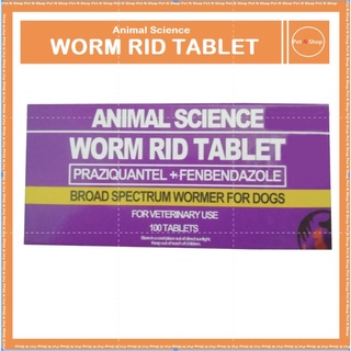 Animal Science Wormrid Worm Rid Tablet for Pet