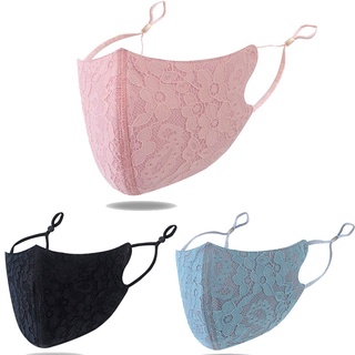 Breathable Mask Washable and Reusable Lace Face Mask Dustproof Mask