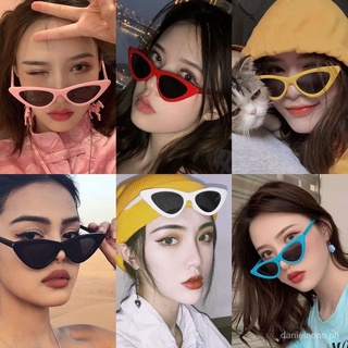 【9 yuan free shipping】New Retro Triangle Cat-Eye Sunglasses European and American Fashion Ladies Small Frame Sunglasses