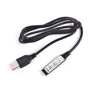 HOPEISLAND DC 5V USB LED RGB Controller 3Key 4Pin Remote Controller For LED Strip Light (2)