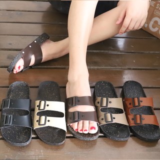 MIMI RUDU Birkenstock Leather strap Classic Sandal For Unisex #8021