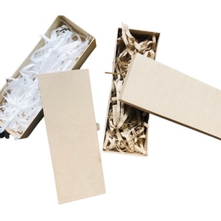 10 x 3.5 x 2 inches Kraft Box with white or Brown Paper Fillers