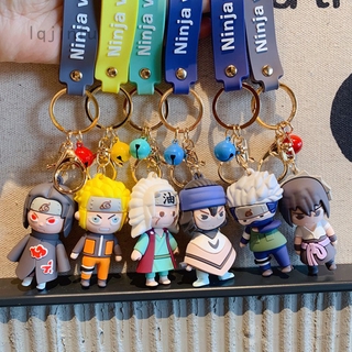【LF】Creative cartoon geometric multi-faceted "Naruto" series doll key chain cute character car key chain backpack hanging gift