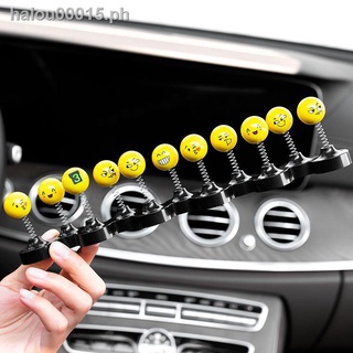 Hot sale☏◑⊕Car creative spring doll parking sign emoticon package decoration temporary parking card car phone number plate moving car