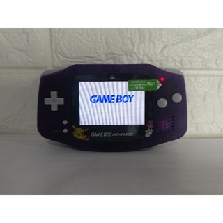 Nintendo Game Boy Advance Clear Grape Backlit Mod Pokemon Theme [GBA]