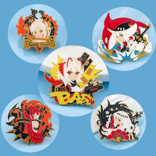 Anime Game Arknights Brooch Amiya EXUSIAI Pramanix Cartoon Character Metal Badge Gifts Button Brooch Pins Collect