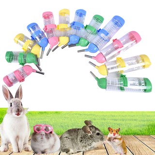 3 Sizes Portable Plastic Hanging Hamster Guinea Pig Rabbit Water Bottle Dispenser Feeder