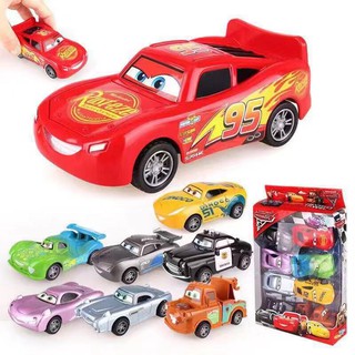 8In1 Car McQueen Toy Model Racing Cars Pull Back Toy