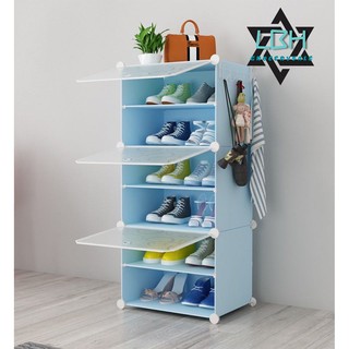 Transparent Shoe Rack Box 3 Layer Dust-Proof Drawer Type Screwless Stackable Cabinet Big Size (7)