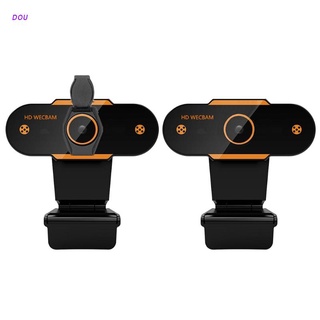 DOU 1080P HD- USB2.0 Web Camera Computer PC Webcam with Microphone for Online Teaching Conference Live Video Streaming