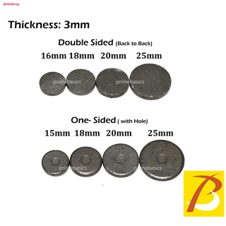 ◆(100pcs) Round Black Ceramic Ferrite Magnet Strong Circular Souvenir Fridge Magnet1 (1)