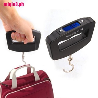 【MQ3】Pocket 50kg/10g LCD Digital Fishing Hanging Electronic Scale Hook Weight Luggage