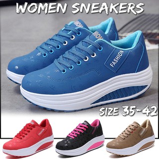 vPoF Ready Stock 5 Colors Women Casual Outdoor Sneakers Sport Shoes Comfortable High top Fitness Sne