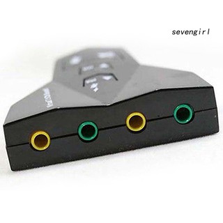 【SG】External USB 2.0 3D Virtual Audio Sound Card Converter 7.1 Channel Audio Adapter