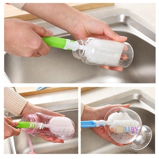 【GYB】Cup Sponge Brush Handle Bottle Brush Kitchen Tableware Cleaning Tool