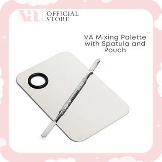 VA Stainless Steel Mixing Palette with Spatula and Pouch
