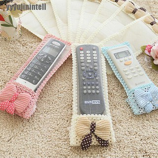 Yyph 1X Bowknot Lace Remote Control Dustproof Case Cover Bags TV Control Protector Grand