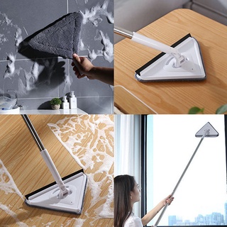 Adjustable Triangle Cleaning Mop Extension 360 Rotatable Flat Mop Rod Tools