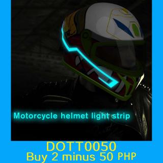 【STOCK】Motorcycle Led Helmet Light Waterproof Riding Flashing Sticker Shark Led Light Strip Sticker (1)