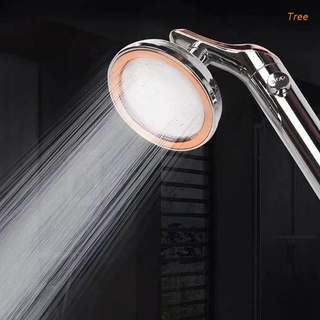 tree Rotating Shower Head High Pressure Handheld Spray Shower One-button Water Stop