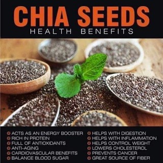 1kl / 500g Organic Black Chia Seeds
