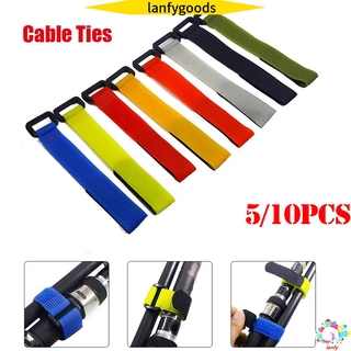 LANFY 5/10PCS New Cable Ties Durable Antiskid Cable Hook Loop Eachine&Lipo Battery Nylon Multicolor RC Accessories High Quality Tie-down Straps/Multicolor