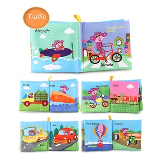 Baby Book Soft Cloth Books Toddler Newborn Early Learning Develop Cognize Reading Puzzle Book Toys (3)