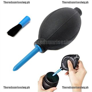 XZ Rubber Hand Air Pump Dust Blower Cleaning Tool +Brush For Digital Camera Lens BB