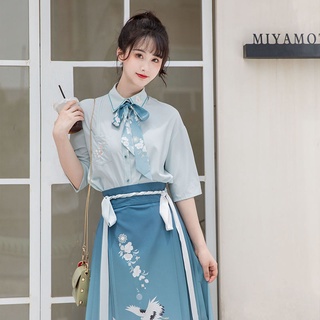 Chinese Style Suit Hanfu Set Improved Hanfu Female Dress Female 2021