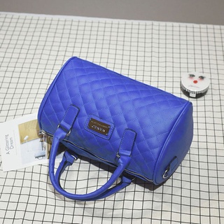 Ladies Diamond Lattice Handbag Shoulder Bag Crossbody Bag PU Leather Chain Bag Trendy Fashion Museum