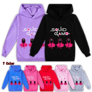 Squid Game Kids Hoodie Boys and Girls Sweater Long Sleeve Spring and Autumn New Sports Shirt Clothing