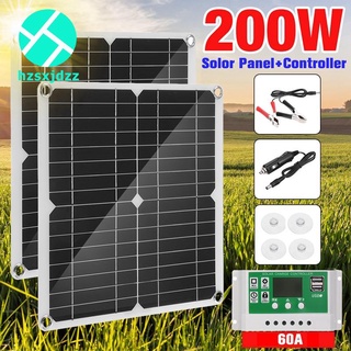 200W Solar Panel Kit 60A 12V Battery Charger with Controller