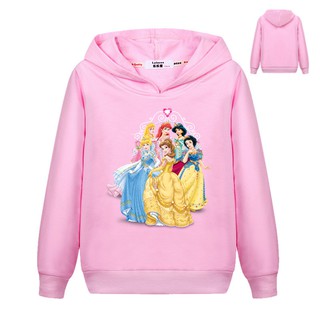 Disney Princess Snow White,Cinderella，Little Girl Sweatshirt Toddler Girls Pullover Hoodies Basic Thin Jacket Coat