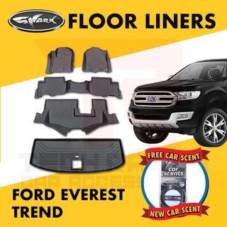Shark Floorliner Ford Everest Trend 2015-2019 / Car Matting / Deep Dish Matting with Cargo Tray