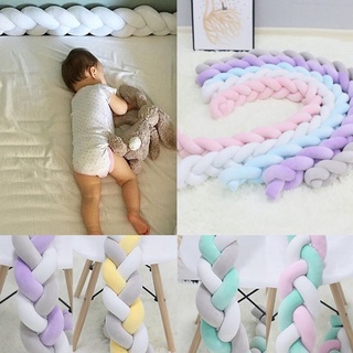 1-4M Cot Bumper Newborn Baby Bed Bumper Knot Design Crib Cushion Pad Cot Baby Crib Protector