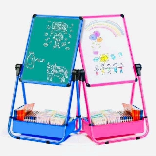 board for kids☊♞𝕝𝕦𝕔𝕜𝕪𝕝𝕜𝕙* High Quality Reversible 2in1 Table/Blackboard for (3)