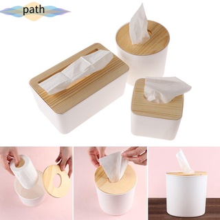 PATH Cartoon Napkin Paper Boxes Home & Living Cover Holder Wooden Tissue Box Creative Wood Interior Products Table Decoration Storage Case