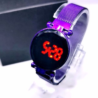 Cottage Fashion led touch screen waterproof watch Magnetic Buckle Stainless Watch