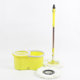 HS 360 DEGREES EASY FLOOR SPIN MAGIC MOP LAZY CLEANER AND SCRUBBER WITH MICROFIBER ROTATING HEAD