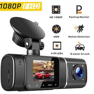 1080P HD Car DVR Camera Dual DashCam Front+Inside Car Recorder Camera Digital Video Recorder
