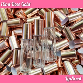 Liptint Bottle Rose Gold Empty Clear Glass Roller Bottle 5ml/10ml