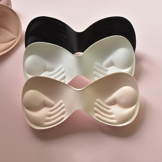 Women Thickened Chest Pad Bra Strap One Piece Sponge Insert Breast Bra Padded Inserts Chest Invisible Pad