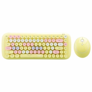Mofii Candy 2.4g Wireless Keyboard and Mouse Combo Colorful Mini Keyboard Mouse Set with 84key Gift