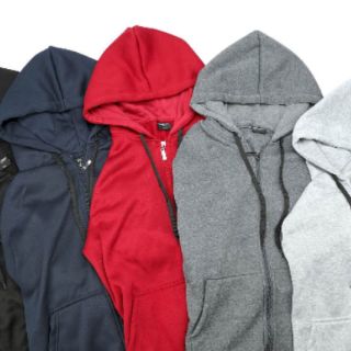 5 Colors Unisex Plain Hoodie Jacket With Zipper unisex (7)