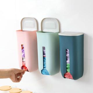 Non-marking Suction Garbage Bag Storing Rack with Cover Kitchen Bathroom Plastic Bag Storage Box
