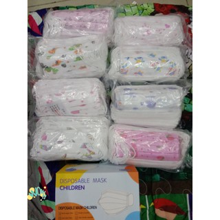 COD"3PLY DISPOSABLE face mask for kids/babies 50pcs 1box
