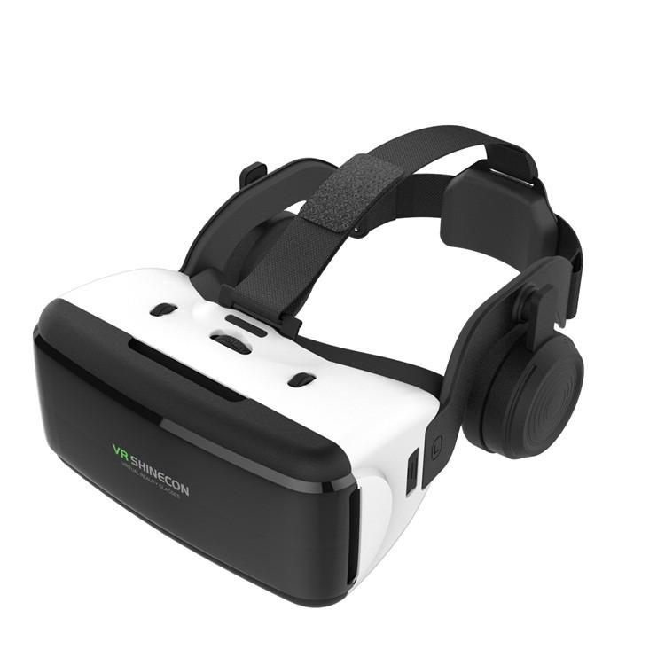 SHINECON VR Glasses Virtual Reality Headset with Earphones