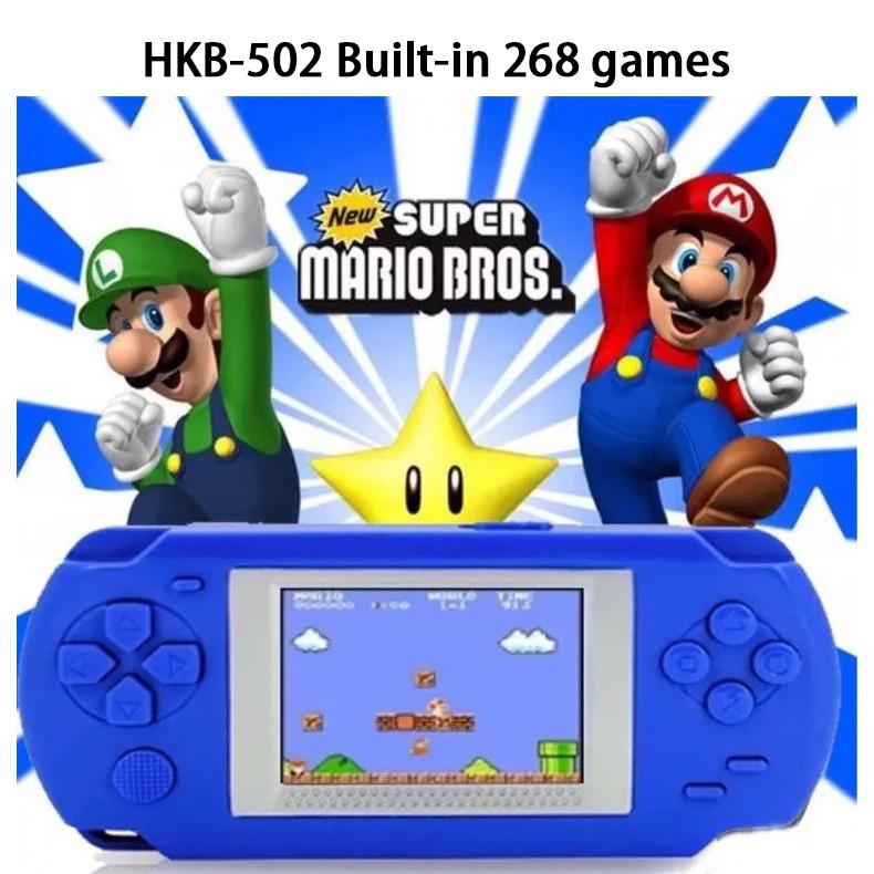 HKB-502 portable game console color screen 268 games player