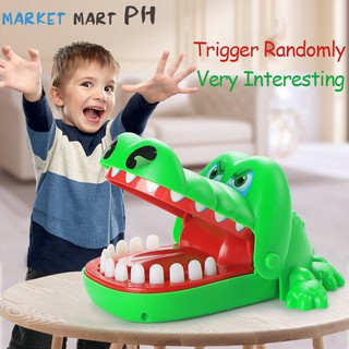 Crocodile Mouth Dentist Bite Finger Game Funny Toy For Kids Pop It Tiktok For Kids Toys Crocodile